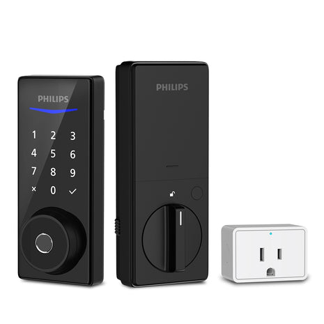 Philips Bluetooth Fingerprint Touchscreen Smart Deadbolt with Wi-Fi Bridge